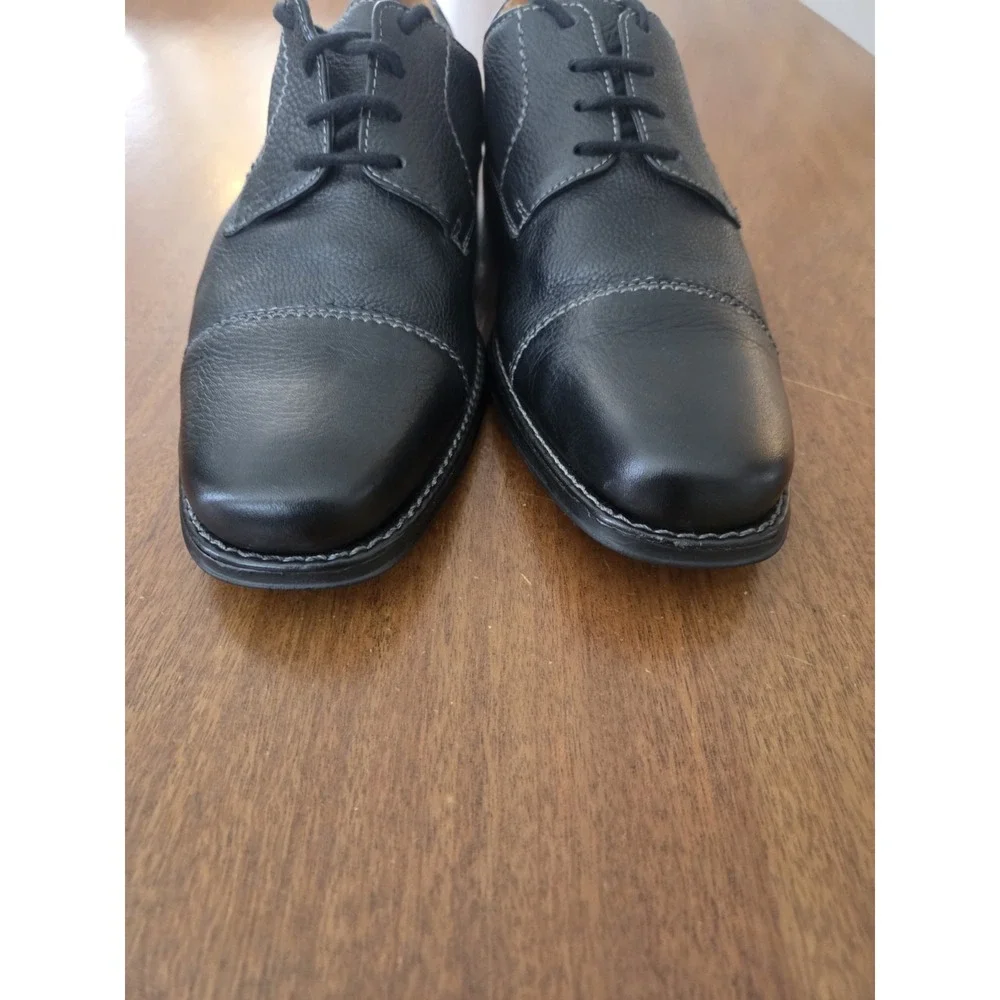 sandro moscoloni Cap Toe‎ Derby Men's 9.5d Dress Shoes Black 17305